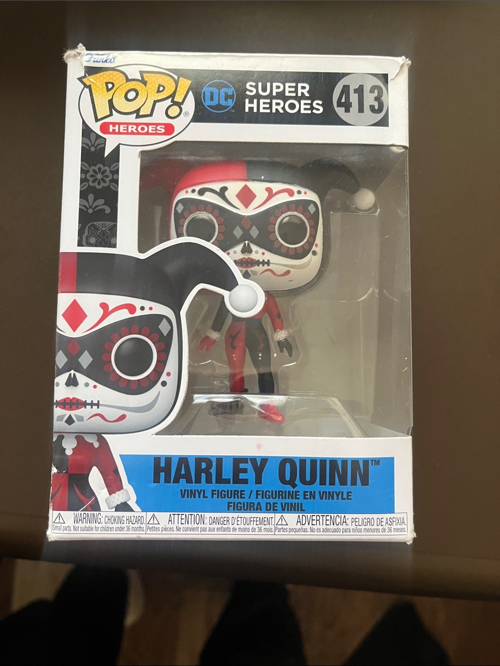 Funko Harley Quinn Día de los Muertos Pop! Figure - Red, White & Black